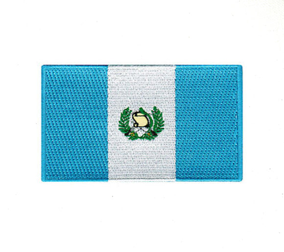 Guatemala National Country Flag Iron Sew on Embroidered Patch - Fun Patches