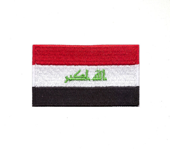 Iraq National Country Flag Iron Sew on Embroidered Patch - Fun Patches