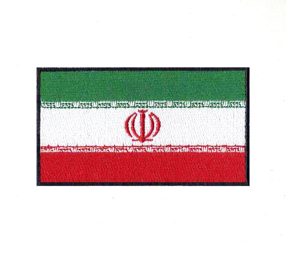 Iran National Country Flag Iron Sew on Embroidered Patch - Fun Patches