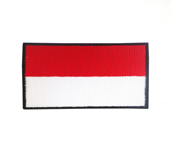 Indonesia National Country Flag Iron Sew on Embroidered Patch - Fun Patches