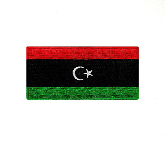 Libya National Country Flag Iron Sew on Embroidered Patch - Fun Patches