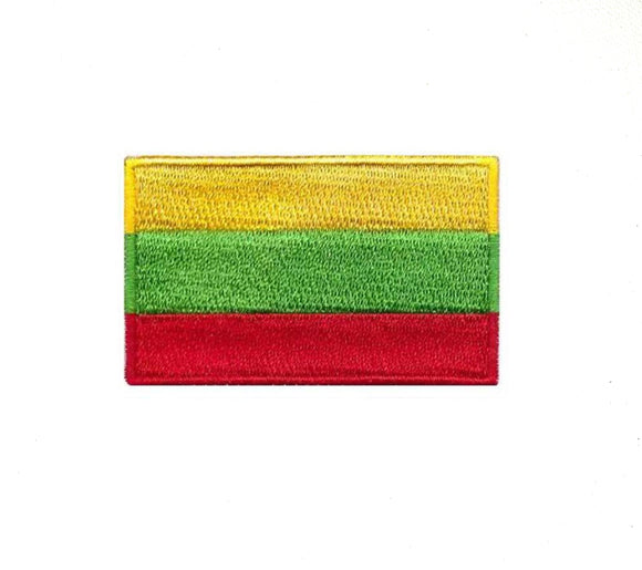 Lithuania National Country Flag Iron Sew on Embroidered Patch - Fun Patches