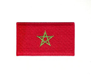 Morocco National Country Flag Iron Sew on Embroidered Patch - Fun Patches