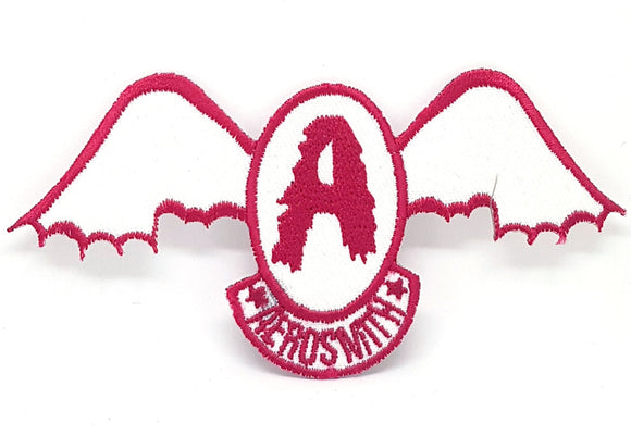 AEROSMITH Music Band Red & White Logo Iron Sew on Embroidered Patch - Fun Patches