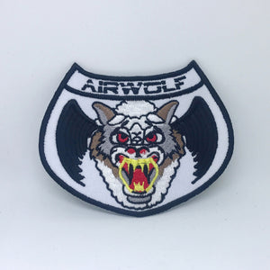 AIRWOLF - 1980's TV Series Helicopter Crew 4" Embroidered Patch - Fun Patches