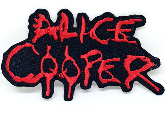 ALICE COOPER PUNK ROCK HEAVY METAL MUSIC Iron Sew on Embroidered Patch - Fun Patches