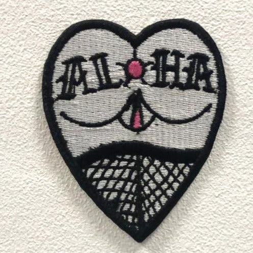 Aloha Badge Clothes Iron on Sew on Embroidered Patch appliqué