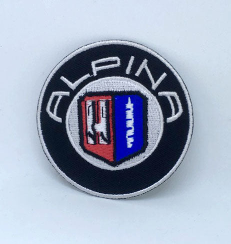 Alpina Automobile Logo Iron on Sew on Embroidered Patch - Fun Patches