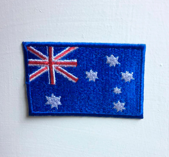 Australia country flag Badge Iron or sew on Embroidered Patch - Fun Patches