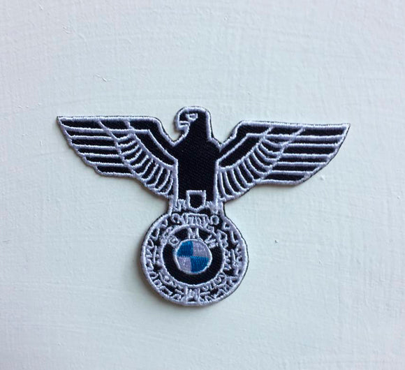 BMW Eagle car Badge Iron or sew on Embroidered Patch - Fun Patches
