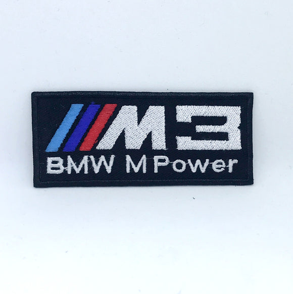 BMW M power M3 Automobile car racing series Iron on Sew on Embroidered Patch - Fun Patches