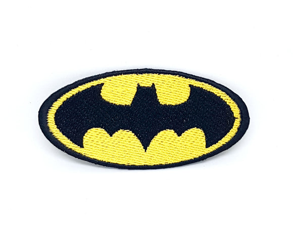 Comic Character Marvel Avengers and DC Comics Iron or Sew on Embroidered Patches - Batman Logo - Fun Patches
