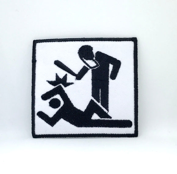 Police Brutality Funny Logo STOP RESISTING! Iron Sew On Embroidered Patch - Fun Patches
