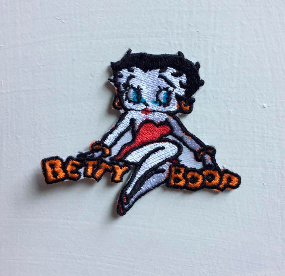Betty Boop cartoon character Badge Iron or sew on Embroidered Patch - Fun Patches