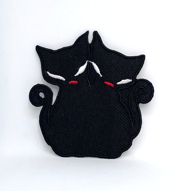 Animal dogs cats snakes honey bee bear spider lamb Iron/Sew on Patches - Cute Black Cats - Fun Patches