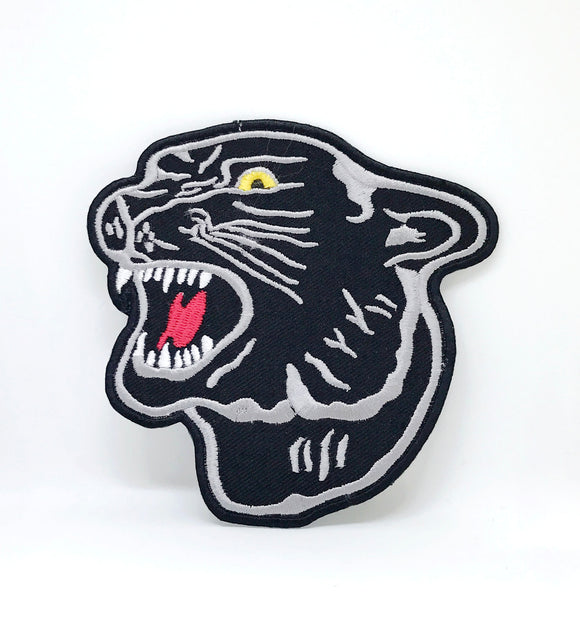 Animal dogs cats snakes honey bee bear spider lamb Iron/Sew on Patches - Black Panther - Fun Patches