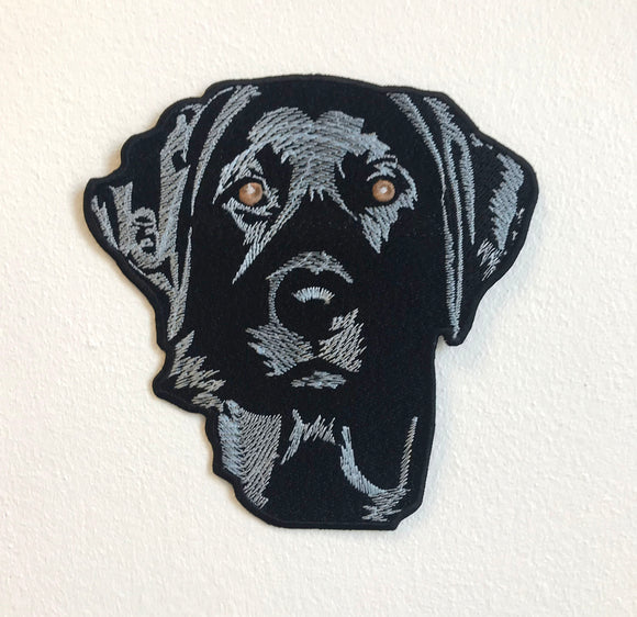 Blue Lab Labrador Retriever Dog Large Jacket Iron/Sew on Embroidered Patch