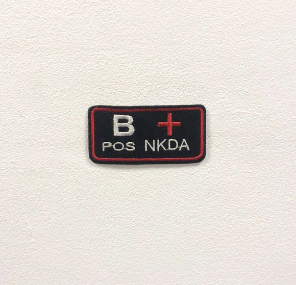B Positive NKDA Badge Clothes Iron on Sew on Embroidered Patch appliqué