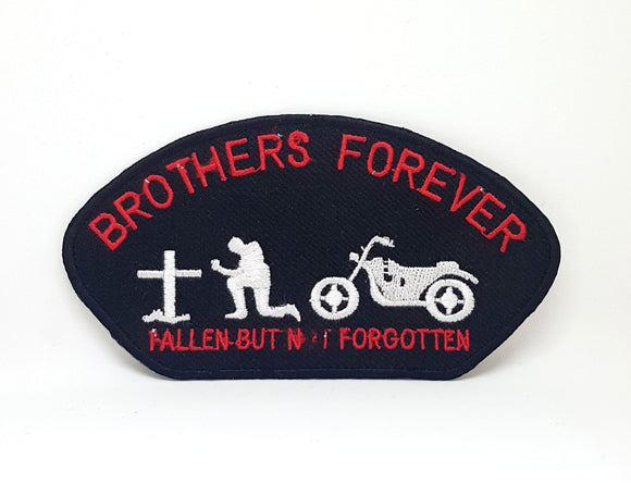 BROTHERS FOREVER HEAVY METAL PUNK ROCK Iron Sew on Embroidered Patch - Fun Patches