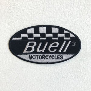 Buell Motorcycles Motorsports racing biker badge Iron Sew on Embroidered Patch - Fun Patches
