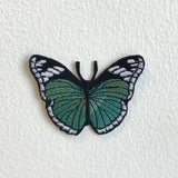 Colourful Butterfly Cute Green Iron Sew on Embroidered Patch - Fun Patches