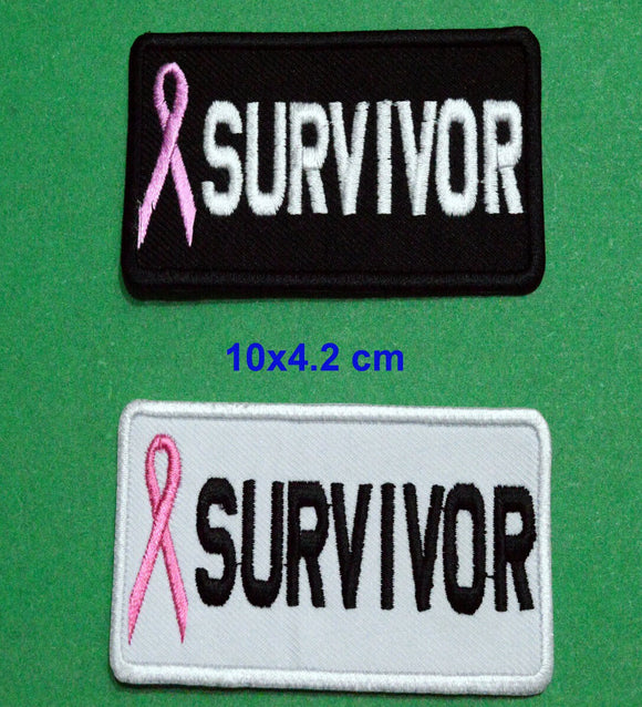 Cancer Survivor Help support shirt jacket badge Iron/Sew on Embroidered Patch