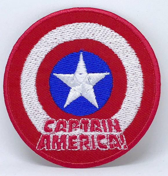 Marvel Avengers and DC Comics Iron or Sew on Embroidered Patches - Captain America Shield-2 - Fun Patches