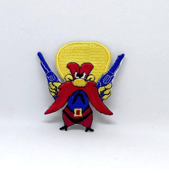 Cartoon Characters Mickey Cars Frozen Iron/Sew on Embroidered Patch - Yosemite Sam - Fun Patches