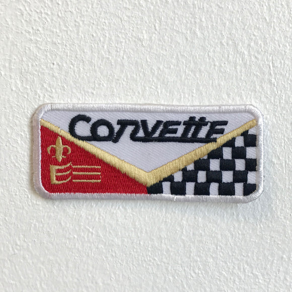 Corvette Automobile Motorsports Racing badge Sew on Embroidered Patch - Fun Patches