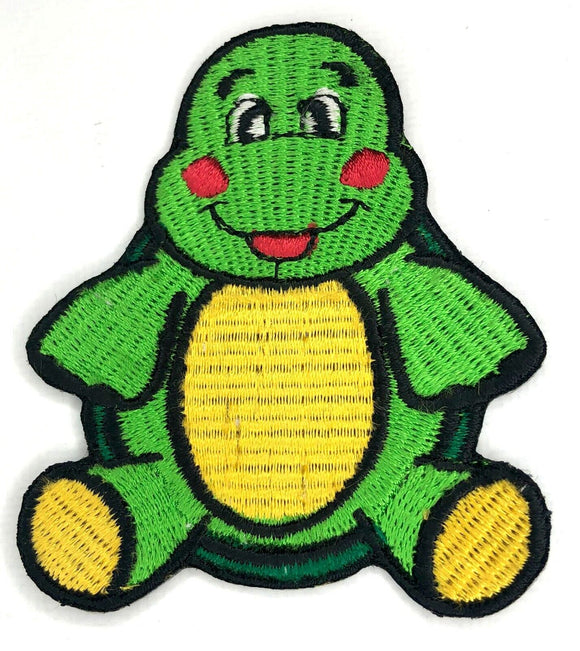 Cute Little Turtle Tortoise Badge Clothing Jacket Iron/Sew on Embroidered Patch