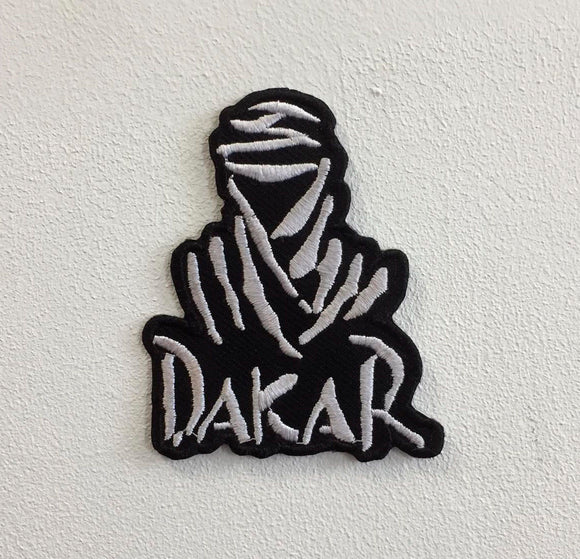 Dakar Rally Sports Cars Art Badge Iron or Sew on Embroidered Patch - Fun Patches