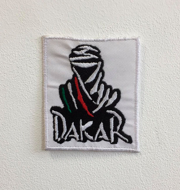 Dakar Rally Sports Art Badge Iron or Sew on Embroidered Patch - Fun Patches