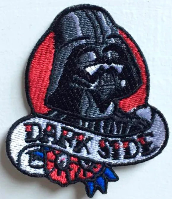 Dark Side Darth Vader Art Badge Iron or sew on Embroidered Patch