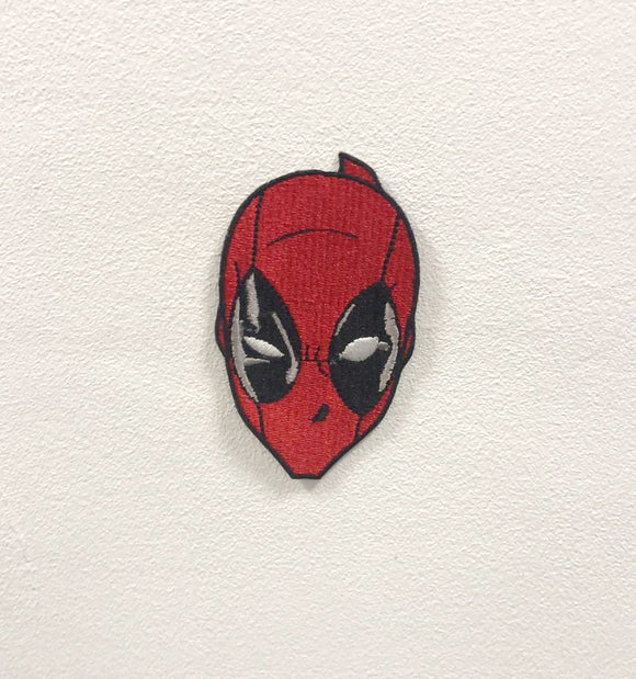 Deadpool face Badge Clothes Iron on Sew on Embroidered Patch appliqué