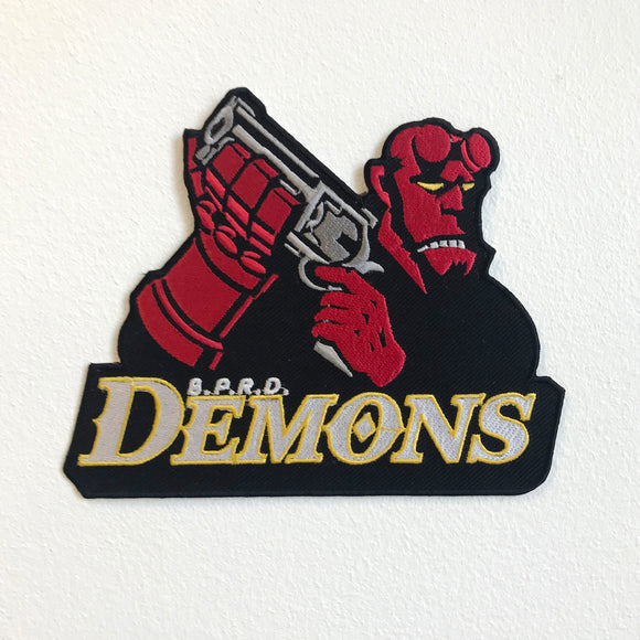 Hellboy demons b.p.r.d hockey players Large Jacket Sew on Embroidered Patch - Fun Patches