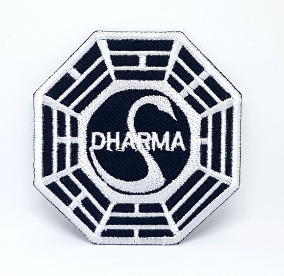 Dharma LOST Swan Initiative Iron/sew On Embroidered Patch - Fun Patches