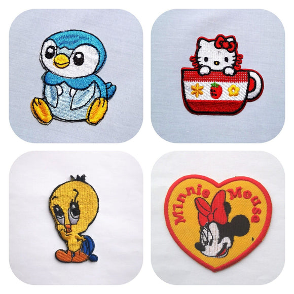 Different cartoon heart clothing jacket shirt badge Iron on Sew on Embroidered
