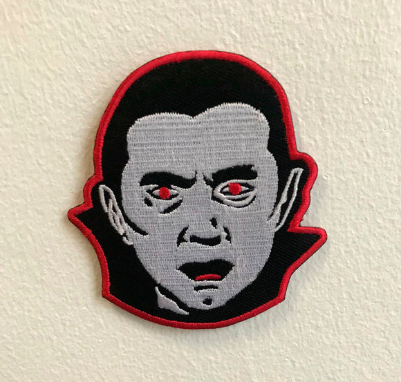 Dracula face Shirt Jeans Art Iron on Sew on Embroidered Patch - Fun Patches