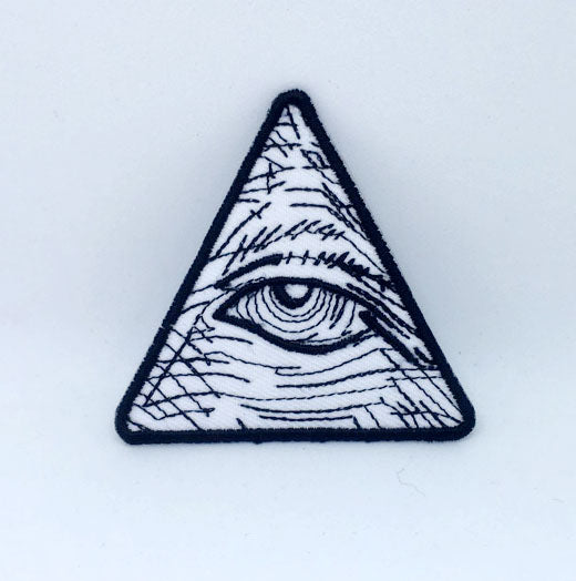 Eye of Providence Pyramid Iron on Sew on Embroidered Patch - Fun Patches