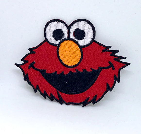 Sesame Street ELMO Big Face Iron on Sew on Embroidered Patch - Fun Patches