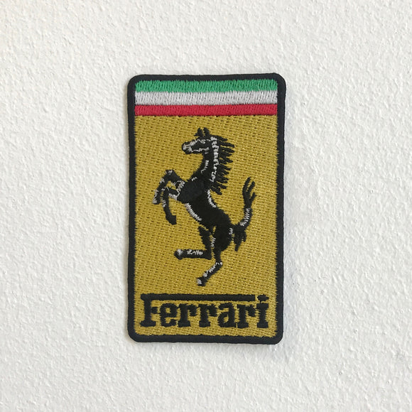 Ferrari Sports Car Automobile Manufacturer Iron Sew on Embroidered Patch - Fun Patches