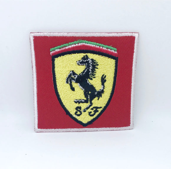 Ferrari Motor Racing Sport Horse logo iron/sew on Embroidered Patch - Fun Patches