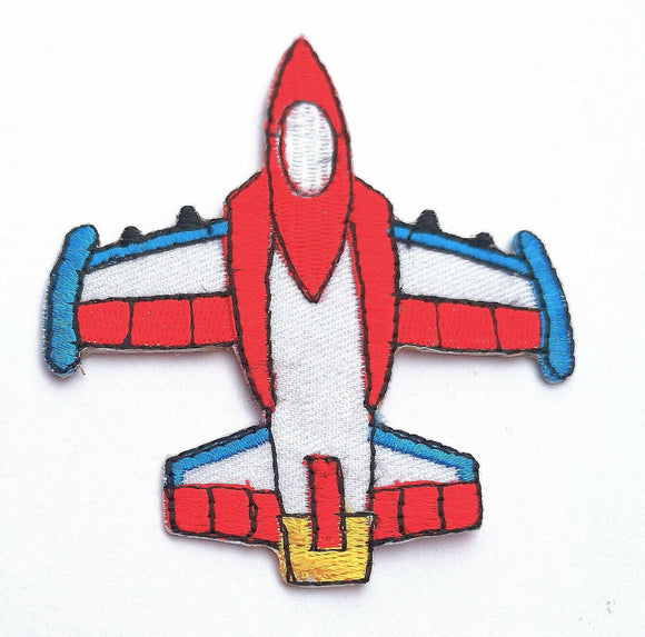 Fighter Jet Plane flying high badge clothing Iron on Sew on Embroidered Patch