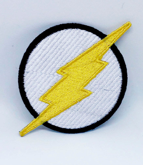 Comic Character Marvel Avengers and DC Comics Iron or Sew on Embroidered Patches - The Flash Logo-1 - Fun Patches
