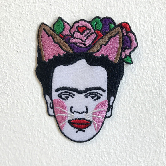 Frida Kahlo Self Portrait Back Iron Sew On Embroidered Patch - Fun Patches