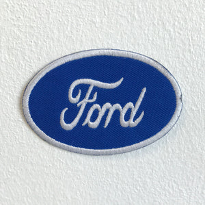 Ford Automobile Motorsports logo badge Iron Sew on Embroidered Patch - Fun Patches