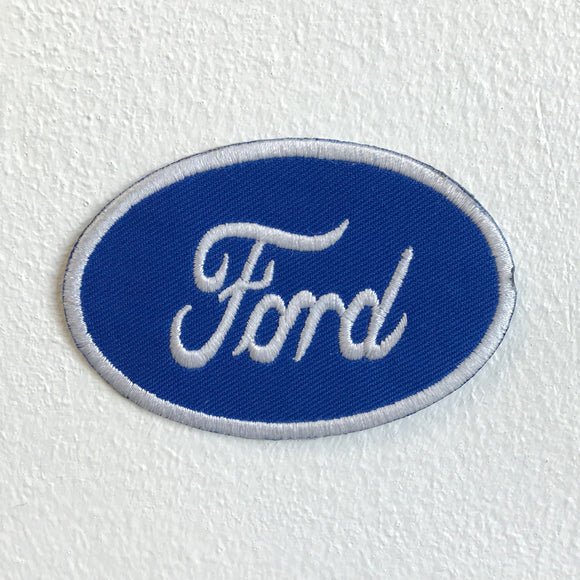 Ford Automobile Motorsports logo badge Iron Sew on Embroidered Patch - Fun Patches