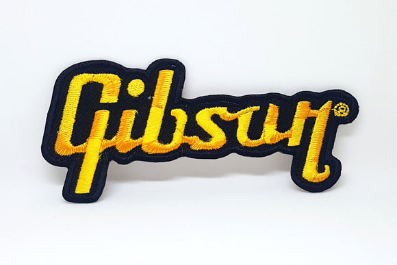 Gibson Guitar Logo Jacket T shirt Sew Iron on Embroidered Patch - Fun Patches