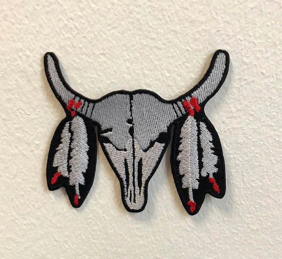 Buffalo Gothic Art Badge Clothes Iron on Sew on Embroidered Patch - Fun Patches