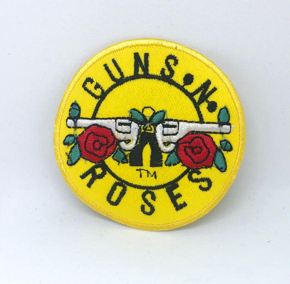 Guns and Roses Music Iron on Sew on Embroidered Patch - Fun Patches